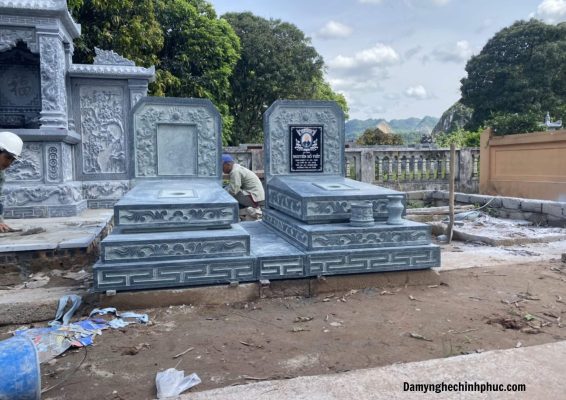 Kích thước chuẩn của mộ đá tam cấp đẹp theo phong thủy