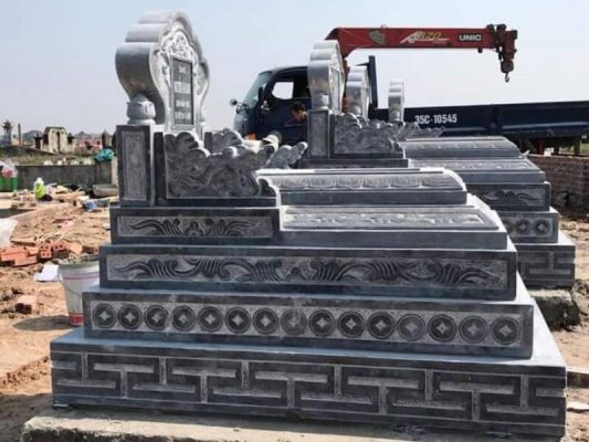 6 Ưu điểm của mộ đá tam cấp đẹp chuẩn kích thước phong thủy