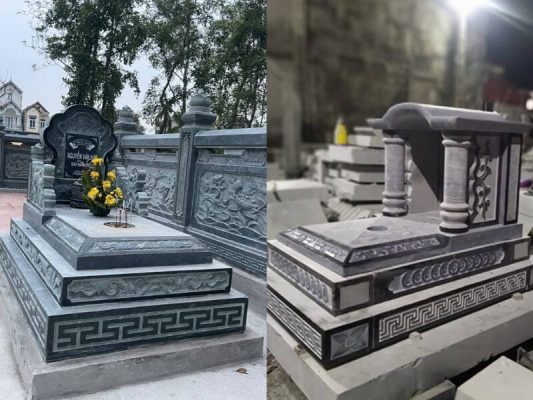 Các mẫu mộ đá tam cấp đẹp phổ biến nhất hiện nay