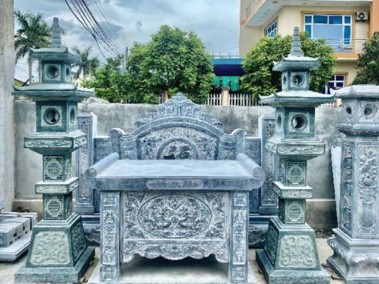 Cấu tạo và kích thước bàn thờ đá nguyên khối chuẩn phong thủy