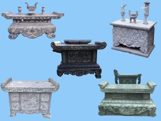 Top những mẫu bàn thờ đá đẹp và phổ biến nhất hiện nay