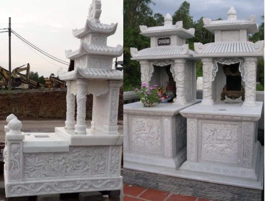 Ưu điểm nổi bật khi chọn mộ đá trắng